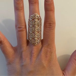 Kendra Scott Adjustable Sterling Silver Rodeo Exclusive Boone Ring